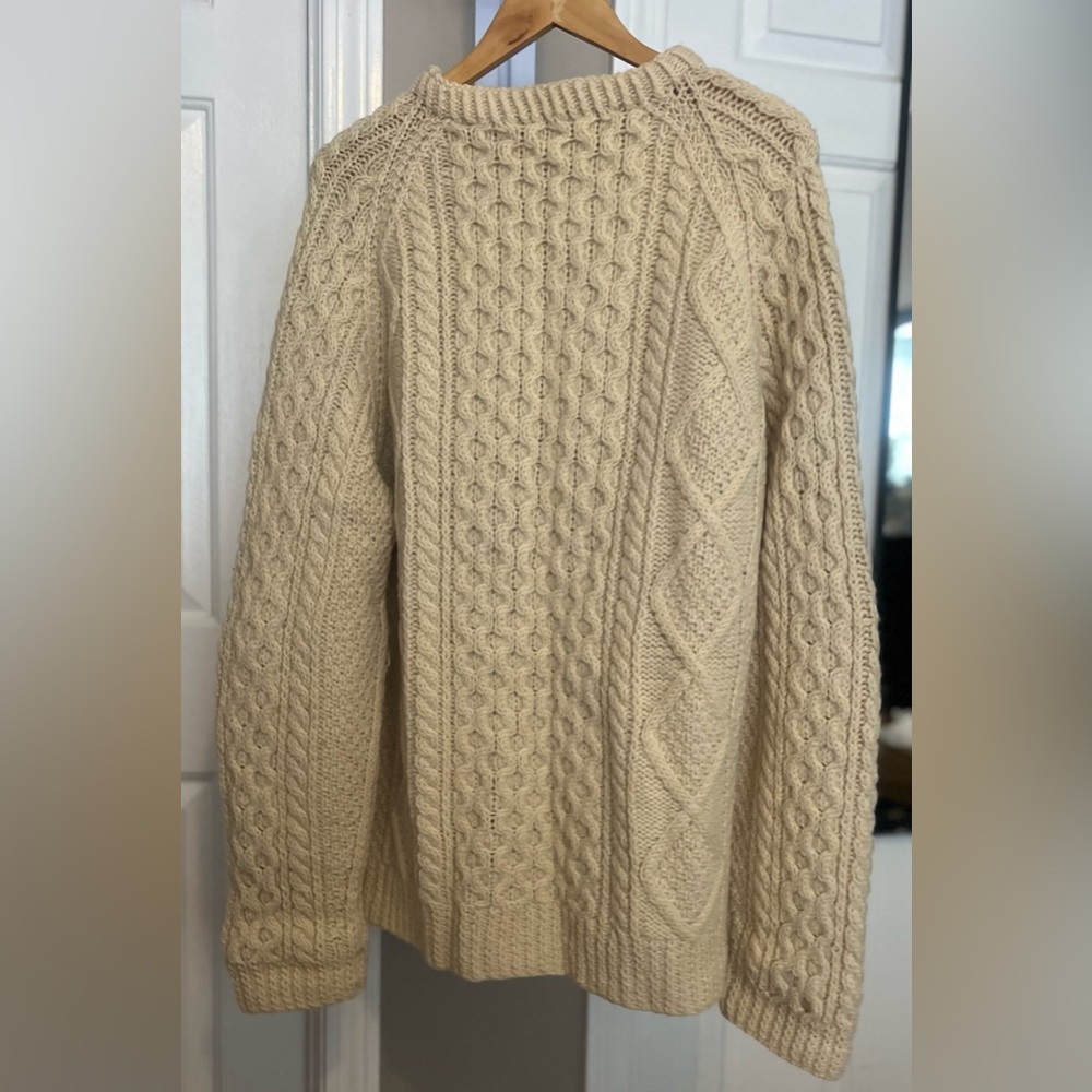 Irish Knit Fisherman Sweater Vintage 1985 - Picture 5 of 16